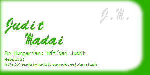 judit madai business card